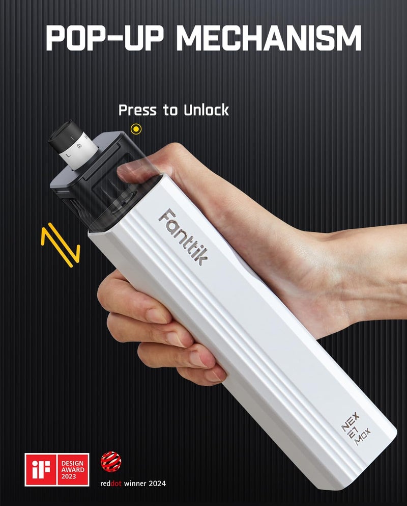 Fanttik E1 Max Electric Screwdriver, Mini Precision Screwdriver Set, 50 Magnetic Bits, Magnetic Storage, 5/32‘’Hex, Repair Tool Kit for Electronics Phone Camera Laptop Watch (White) - Image 3